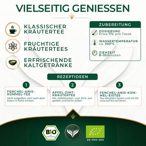 BIO Fenchel Anis Kümmel Tee (250g)