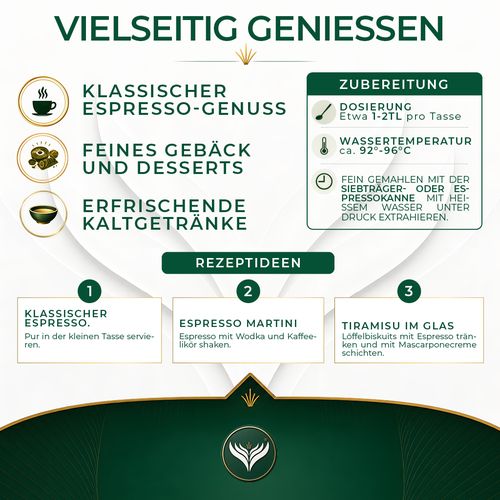 Espresso rot ganz (1kg)