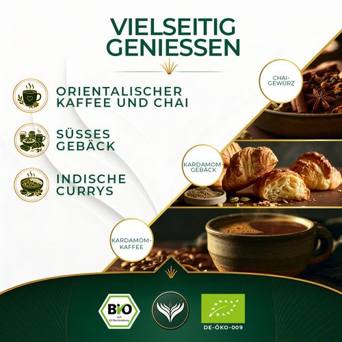 BIO Kardamom ganz (100 Gramm)
