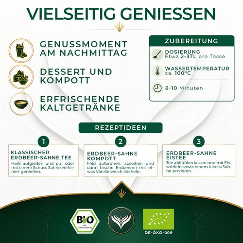 BIO Erdbeer-Sahne Tee (1kg)