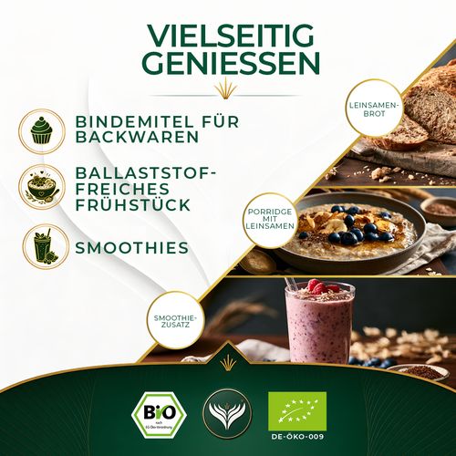 BIO Leinsamen ganz (1kg)