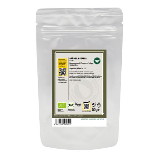 Grüner BIO-Pfeffer (50 Gramm)