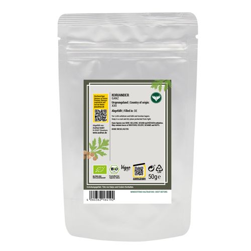BIO-Koriander ganz (50 Gramm)