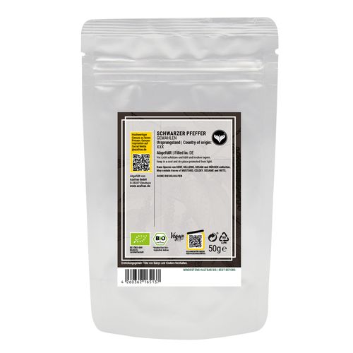 Schwarzer BIO-Pfeffer gemahlen (50g)