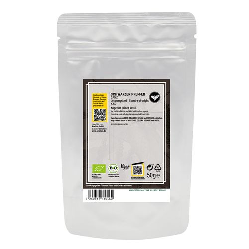Schwarzer BIO-Pfeffer (50 Gramm)