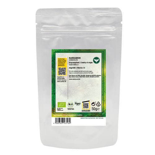 BIO-Kardamompulver (50 Gramm)