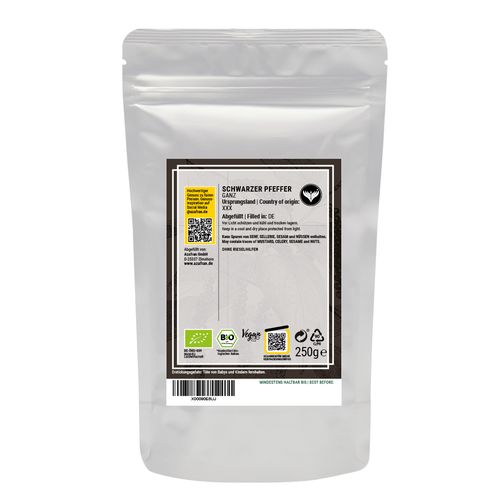 Schwarzer BIO-Pfeffer (250 Gramm)