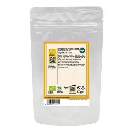 BIO Currypulver (scharf) 50 Gramm