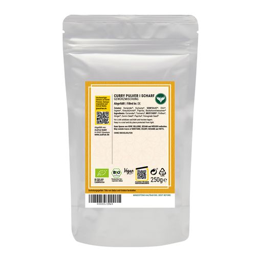 BIO Currypulver (scharf) 1000 Gramm