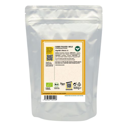 BIO Currypulver (mild) 500 Gramm